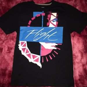 Black Nike Flight graphic-t